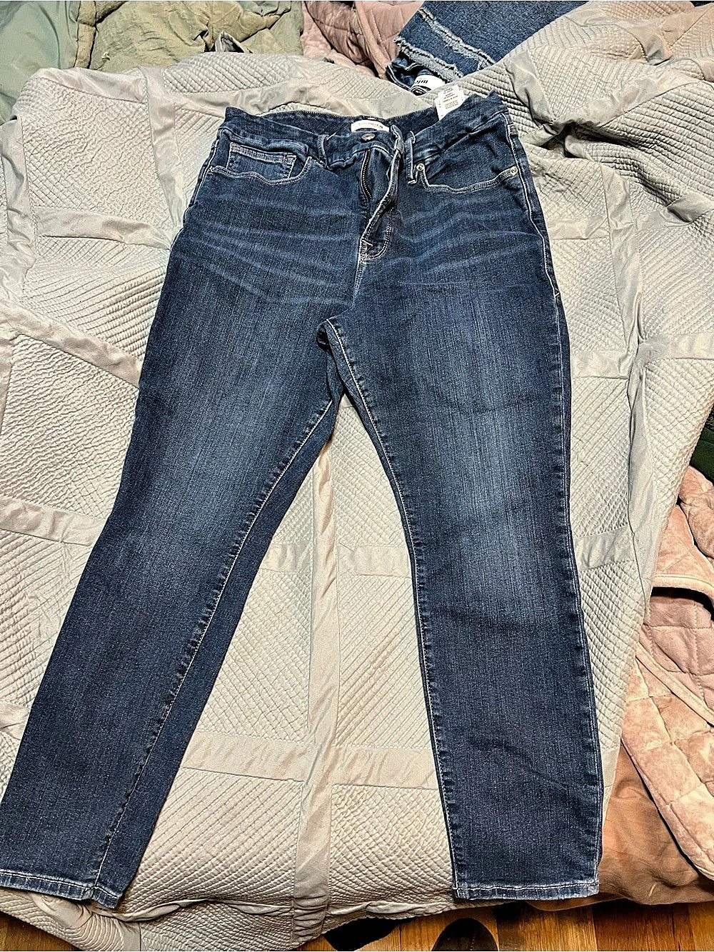 Good American Good Legs Crop Skinny Jeans Blue Size 14/32